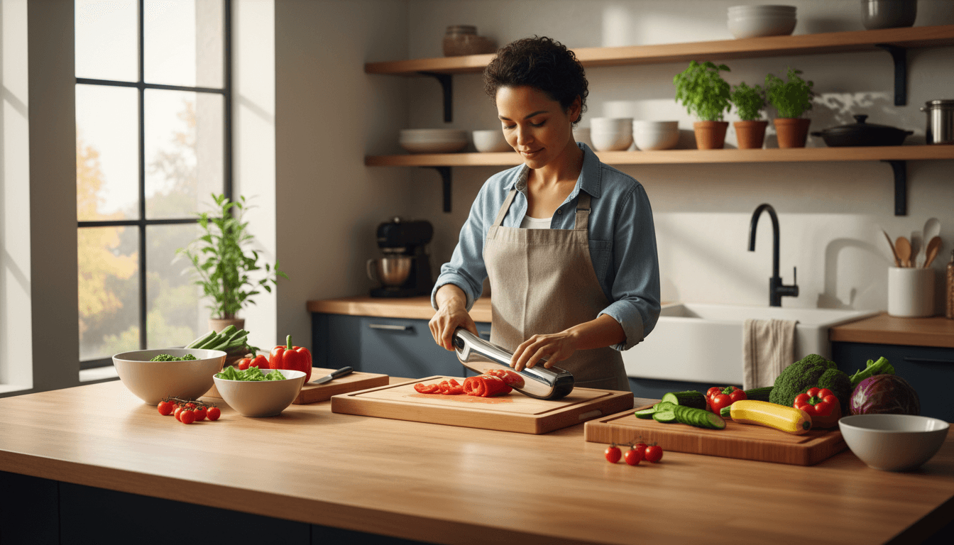 Professional kitchen at Ebony Living Spaces with fresh ingredients and hygienic preparation
