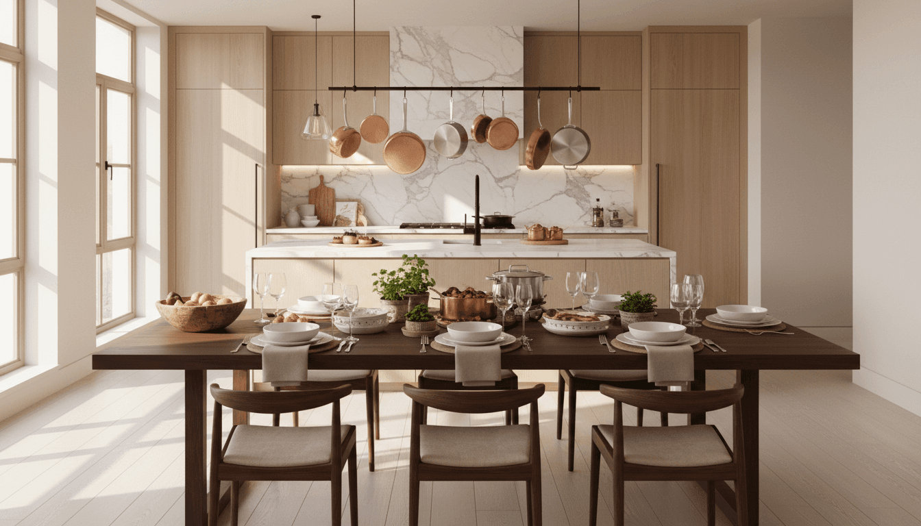 Luxury meal presentation in a modern Bengaluru PG dining space with natural light and comfortable ambiance