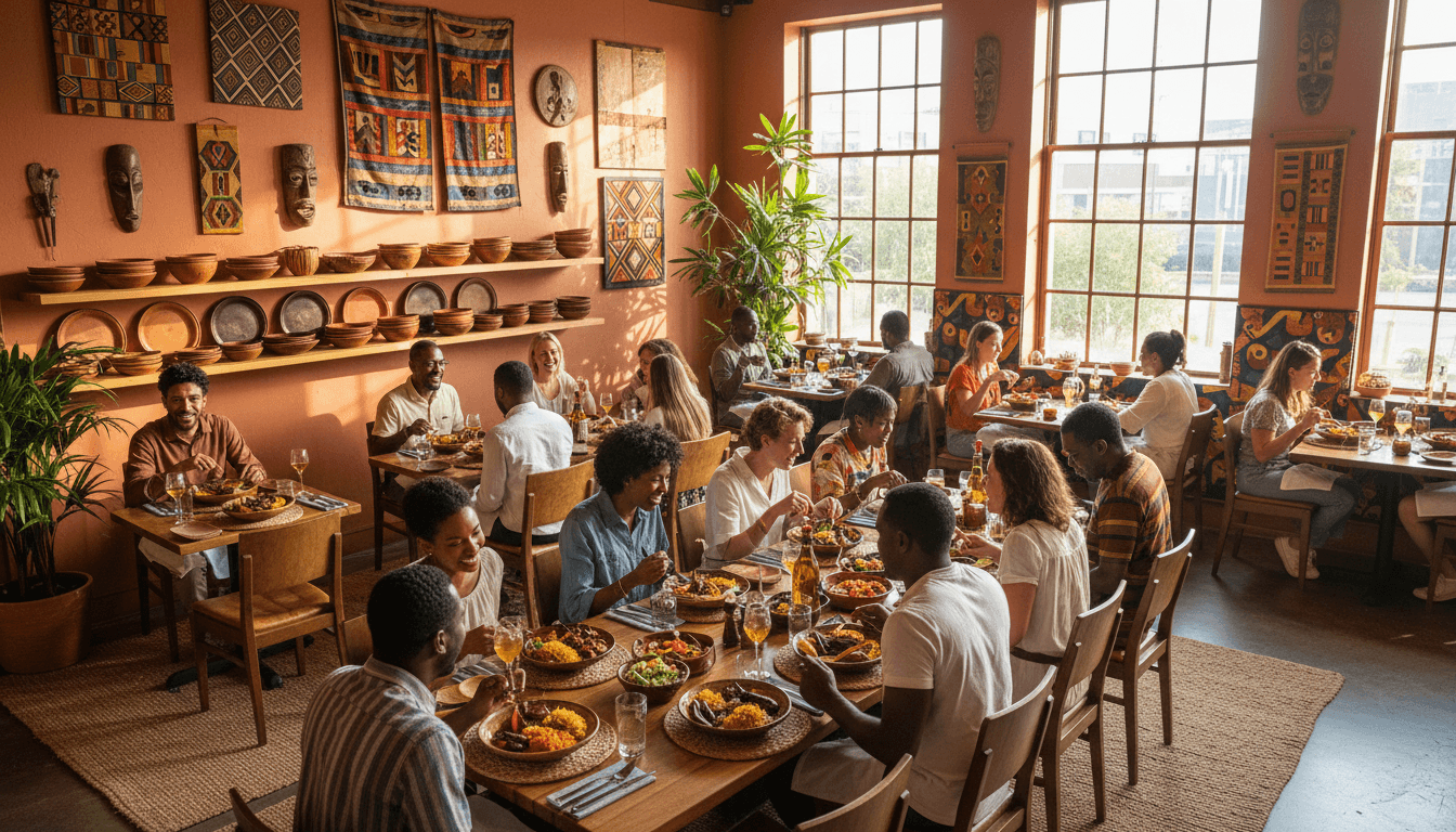 Dining area with hygienic, fresh meals prepared daily